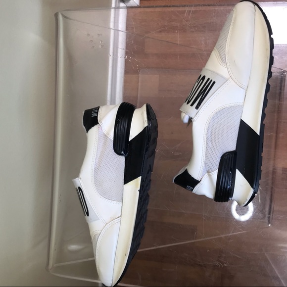 Love MOSCHINO Sneakers Leather Star Slip On Logo - Picture 12 of 16